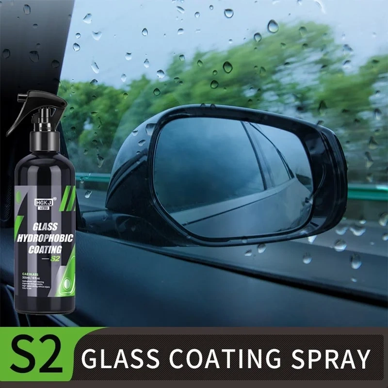 HGKJ®  S2 - Revêtement Nano protecteur céramique nano-hydrophobe Vision claire pour Pare-Brise anti-pluie