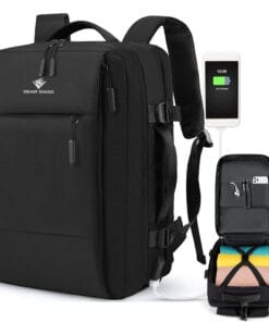 Agon BearBags®  – Sac À Dos De Voyage 45L Professionnel Étanche Et Extensible Avec Chargement USB