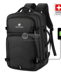 Nomad BearBags® – Sac À Dos  Extensible Ordinateur Professionnel 45L Étanche Chargement USB Homme Femme