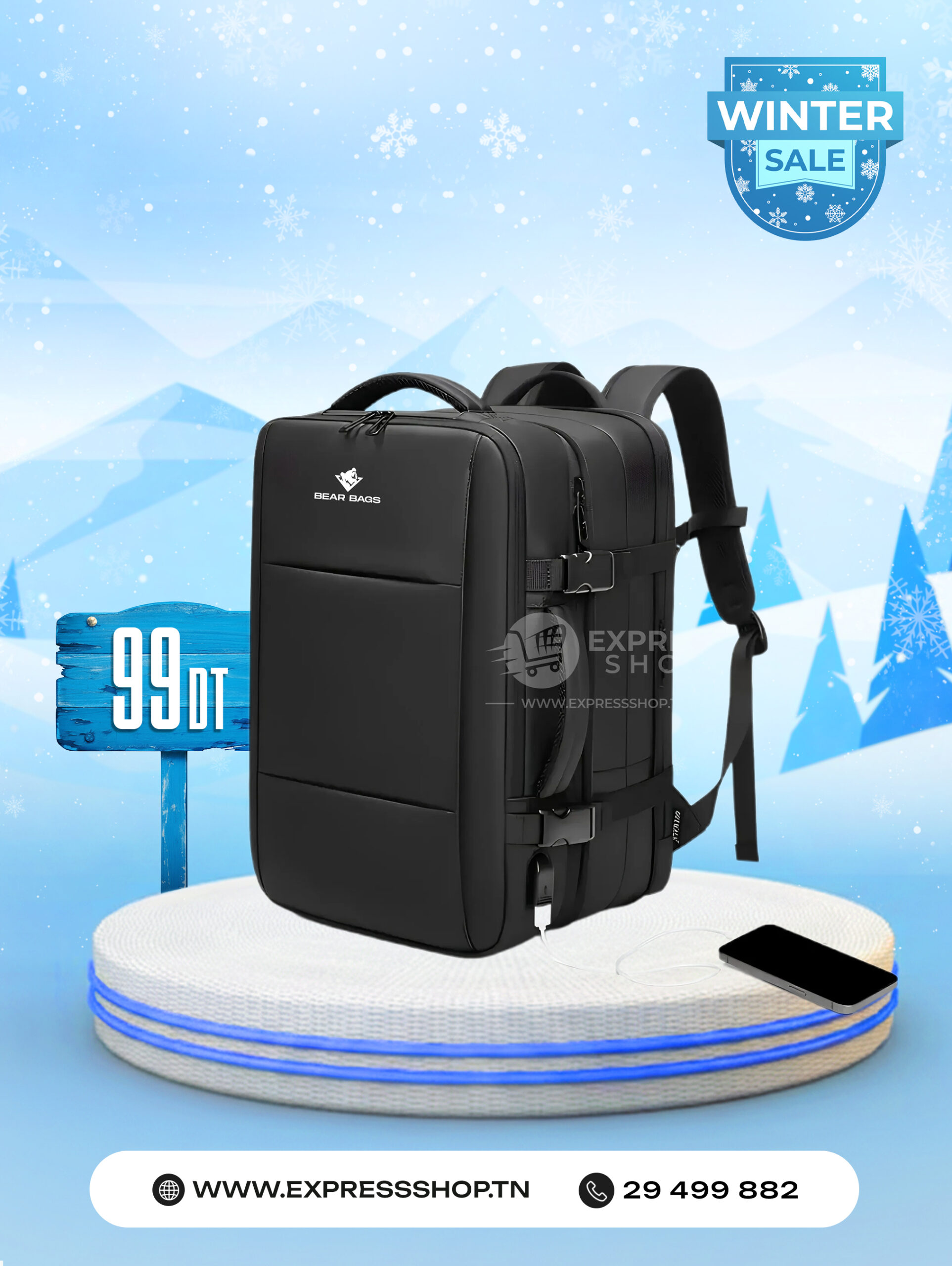 Sac À Dos Voyage Ordinateur Étanche Chargement USB Homme Femme Ordinateur Sac À Dos Voyage Ordinateur Étanche Chargement USB Homme Femme Ordinateur