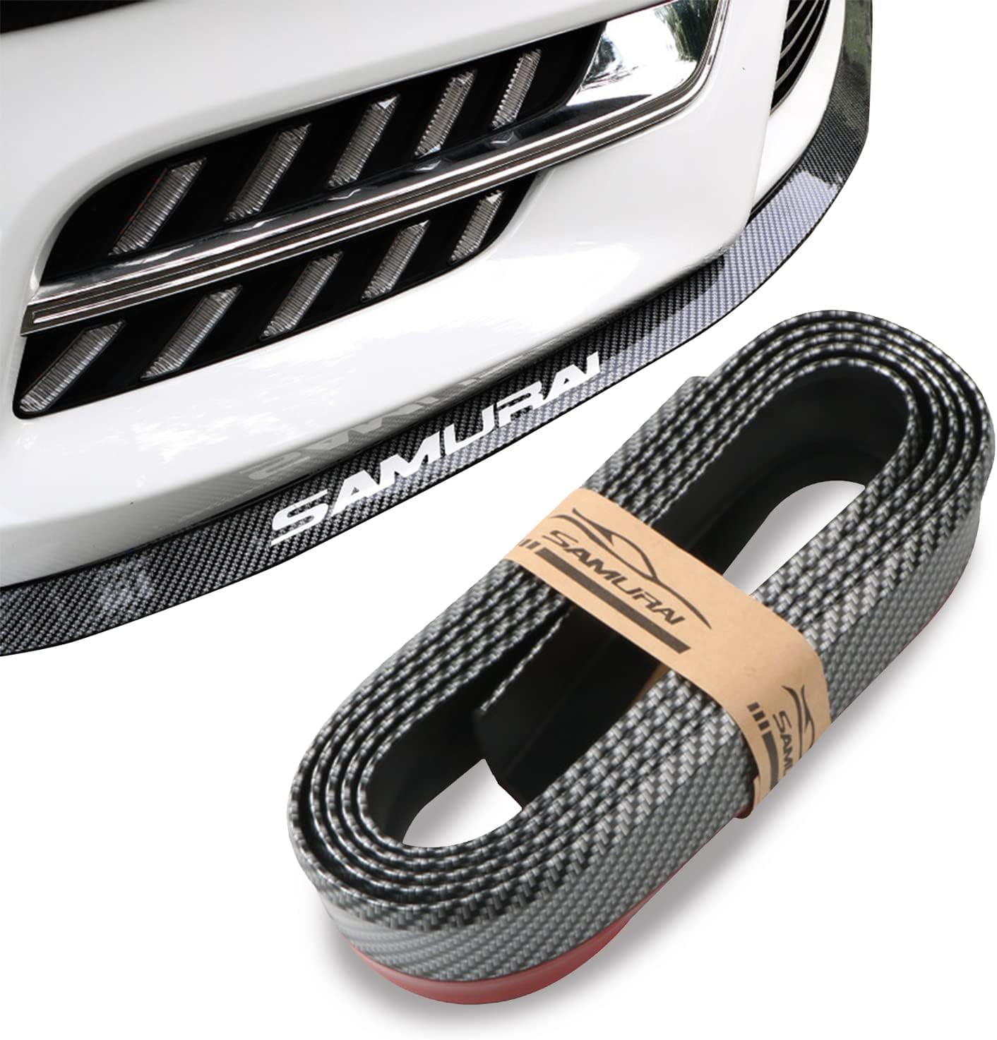 Lèvre de protection Multifonction universelle 2.5M en fibre de carbone Samurai pour voiture