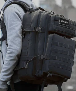 Sparta BearBags – Sac À Dos De Camping Et Randonnée Tactique 45L Avec Grande Capacité Et Absorption Des Chocs