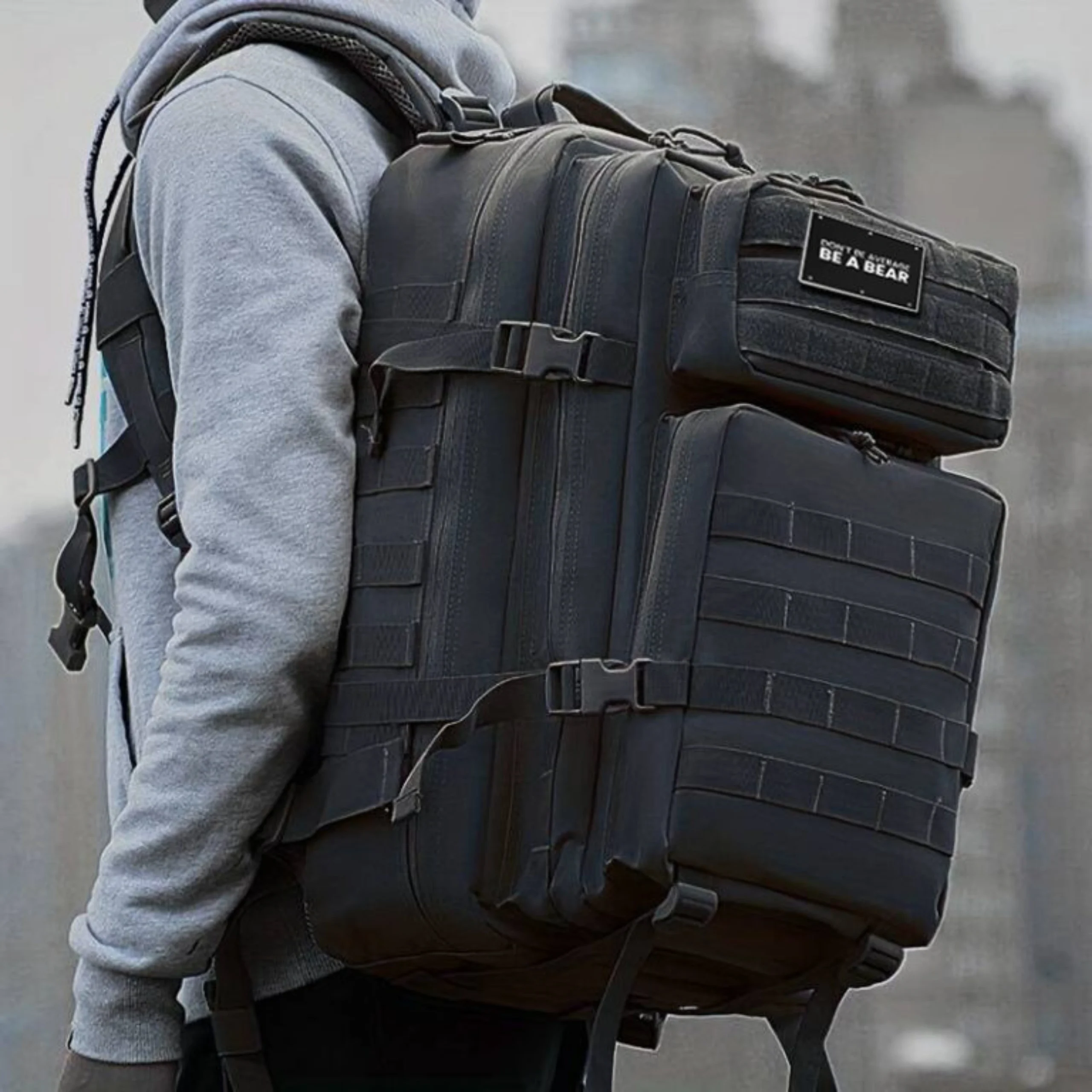 Sparta BearBags – Sac À Dos De Camping Et Randonnée Tactique Avec Grande Capacité 45L Et Absorption Des Chocs