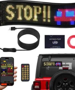 Multifonction Panneau d'affichage LED Flexible et Étanche Programmable par Application avec Télécommande