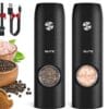 Blitz® - 5en1 Moulin à Épices Électrique Multifonction Rechargeable avec Lumière LED (2 pcs)