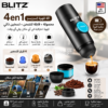 BLITZ - 4en1 Machine à café expresso Rechargeable portable sans fil poudre et capsule