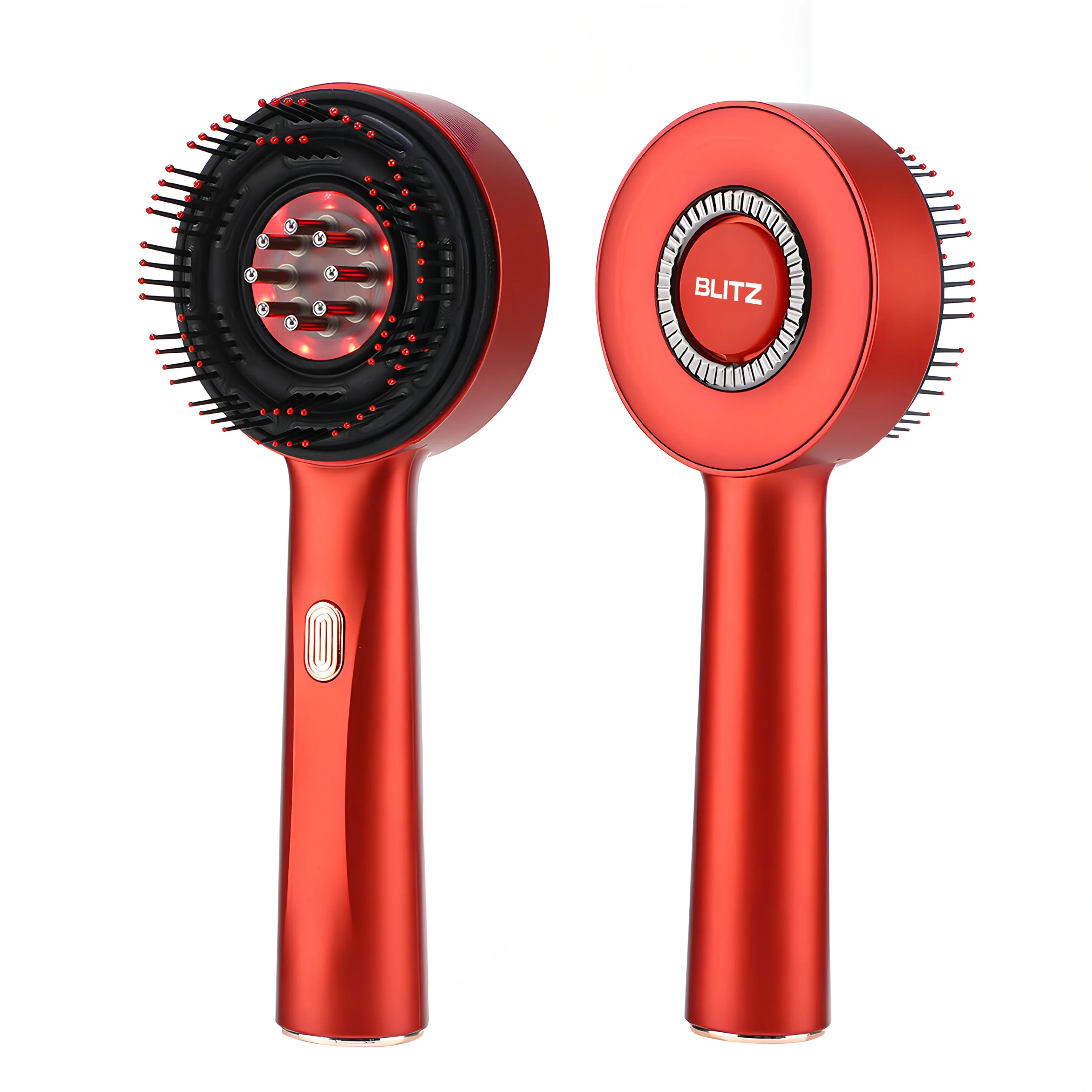 Blitz® - 3 En 1 Brosse De Massage Électrique Étanche Et Rechargeable Pour Relaxation Et Croissance Des Cheveux