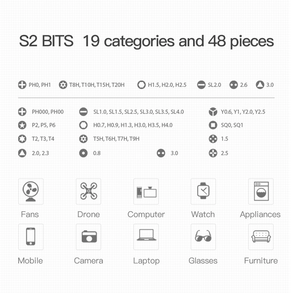 Jeu De Tournevis Électriques Professionnels 51 En 1 Sans fil Et Rechargeable Avec Lumière LED