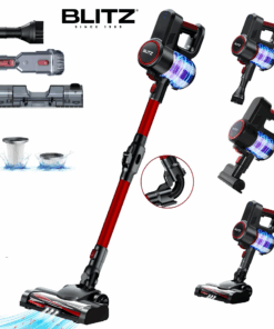 Blitz® 5-en-1 Aspirateur Sec & Eau Sans Fil – 1500 W Puissant, Léger, Silencieux avec Détecteur de Microbes