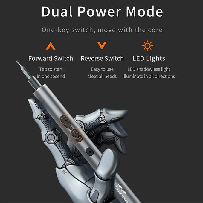 Jeu De Tournevis Électriques Professionnels 51 En 1 Sans fil Et Rechargeable Avec Lumière LED
