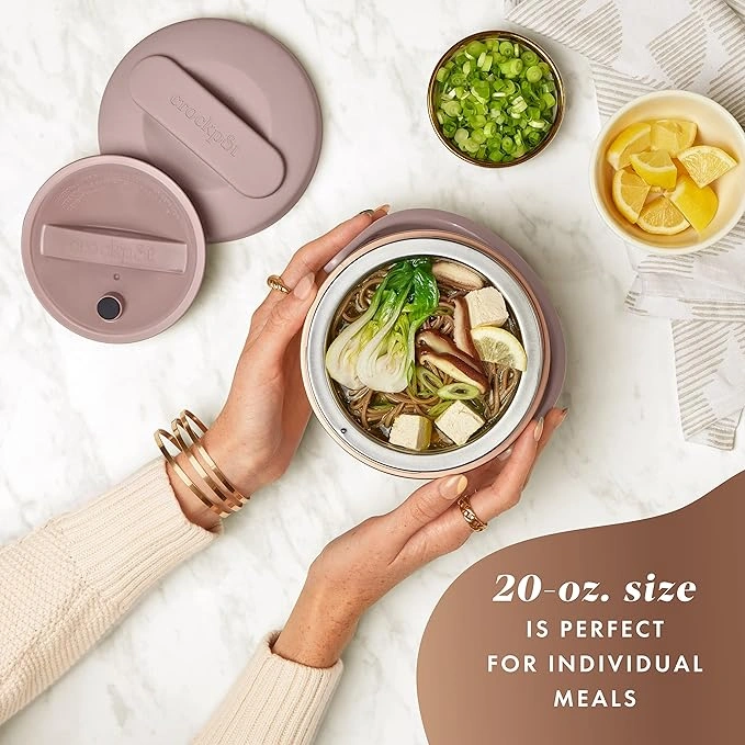 2 En 1 Lunch Box Et Chauffe-Repas Électrique Portable Et Compact pour Bureau & Déplacements