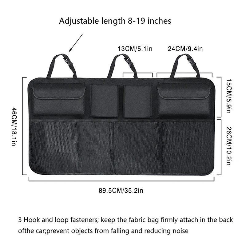 Sac de Rangement Voiture Suspendu Multi-Poches Et Polyvalent Pratique Pour Voyages Et Quotidien