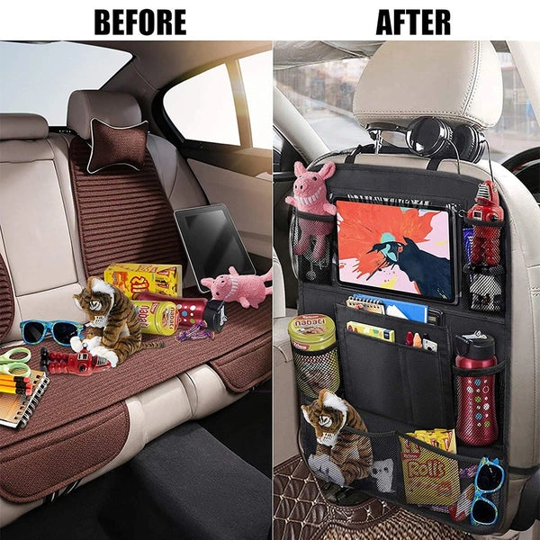 Organisateur de Siège Voiture Multi-Poche Avec Porte-Tablette Et Espaces de Stockage Multiples