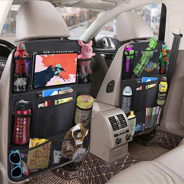 Organisateur de Siège Voiture Multi-Poche Avec Porte-Tablette Et Espaces de Stockage Multiples