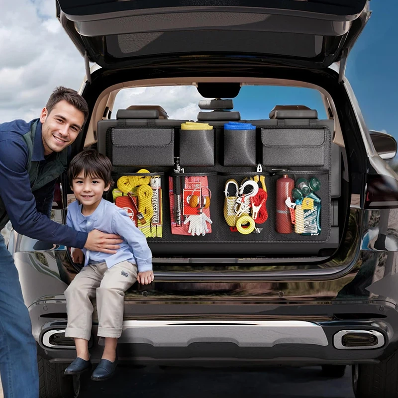 Sac de Rangement Voiture Suspendu Multi-Poches Et Polyvalent Pratique Pour Voyages Et Quotidien