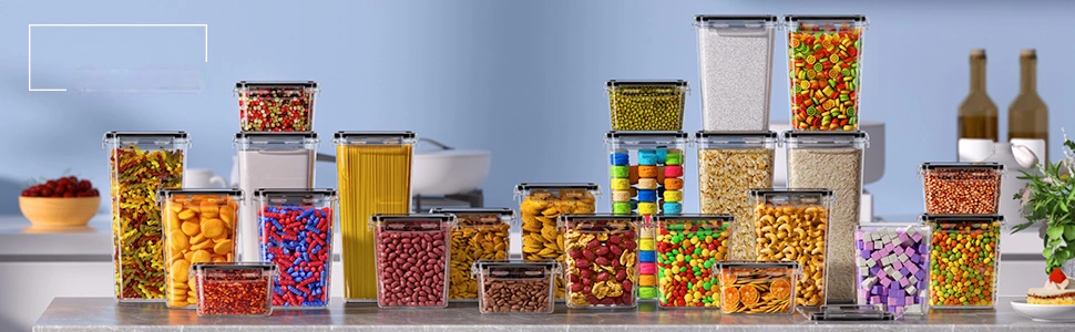 Ensemble de 24 Boîtes De Conservation Hermétiques Alimentaires Sans BPA Pour Un Rangement Idéal Dans La Cuisine