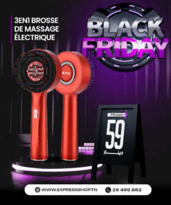 Blitz® Breo- 3en1 Brosse De Massage Électrique Étanche Rechargeable Croissance Des Cheveux (Original)
