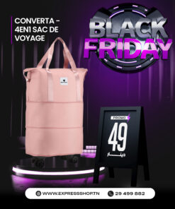 Converta BearBags® – 4en1 Sac De Voyage À Roulettes amovibles Unisexe Ultra-Léger Et Extensible Imperméable