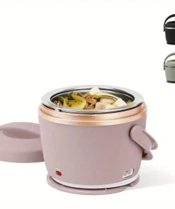 2 En 1 Lunch Box Et Chauffe-Repas Électrique Portable Et Compact pour Bureau & Déplacements