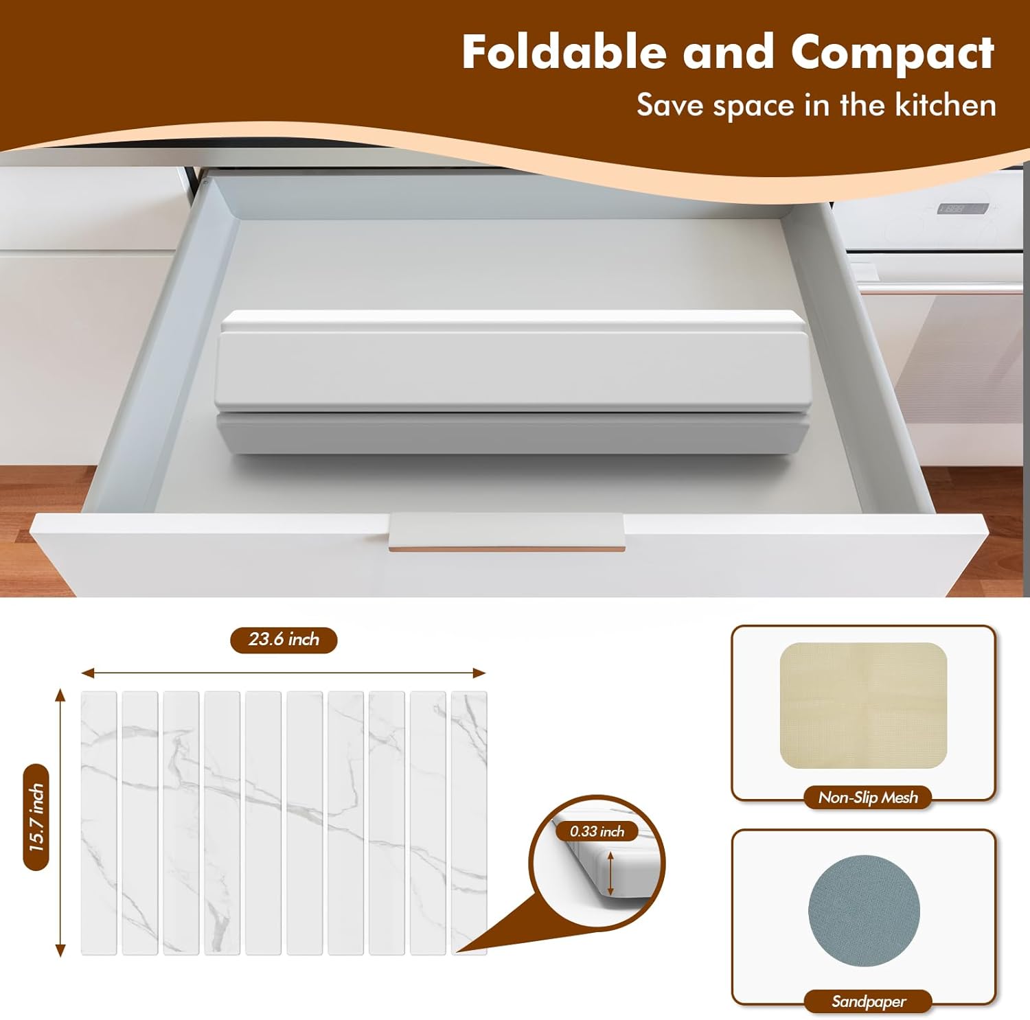 2en1 Tapis Égouttoir Vaisselle Absorbant Antidérapant - Séchage Rapide & Lavable Pour Cuisine