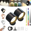 6en1 Applique LED Murale Sans Fil Rechargeable Avec Télécommande – Éclairage Tactile & Pivotant 360°