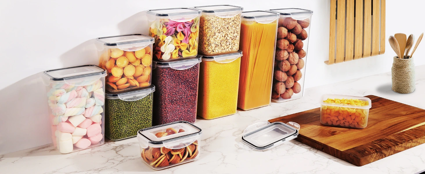 Blitz® - Ensemble de 24 Boîtes De Conservation Hermétiques Alimentaires Sans BPA Pour Un Rangement Idéal Blitz® - Ensemble de 24 Boîtes De Conservation Hermétiques Alimentaires Sans BPA Pour Un Rangement Idéal