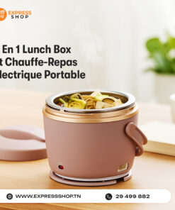 2 En 1 Lunch Box Et Chauffe-Repas Électrique Portable Et Compact pour Bureau & Déplacements