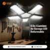 5en1 Lumière de Garage LED Déformable Éclairage Ultra-Lumineux avec Panneaux Réglables