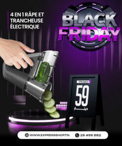 Blitz® - 4 En 1 Râpe Et Trancheuse Électrique Sans Fil Rechargeable Et Compact Pour Cuisine Rapide