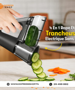 Blitz® - 4 En 1 Râpe Et Trancheuse Électrique Sans Fil Rechargeable Et Compact Pour Cuisine Rapide