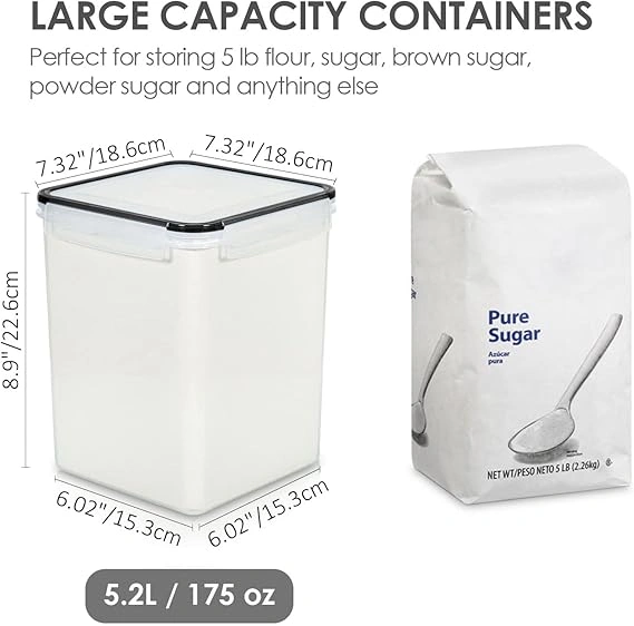 Blitz -Boîtes de Conservation Alimentaires Multi Tailles Pour Maison et Cuisine Organisation Parfaite