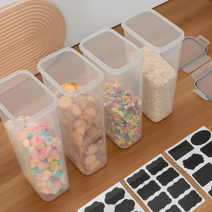 Blitz® - 4 Boîtes de Conservation Hermétiques 2,8 L Alimentaires Sans BPA Pour Un Rangement Idéale