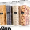 Blitz® - 4 Boîtes de Conservation Hermétiques 2,8 L Alimentaires Sans BPA Pour Un Rangement Idéale