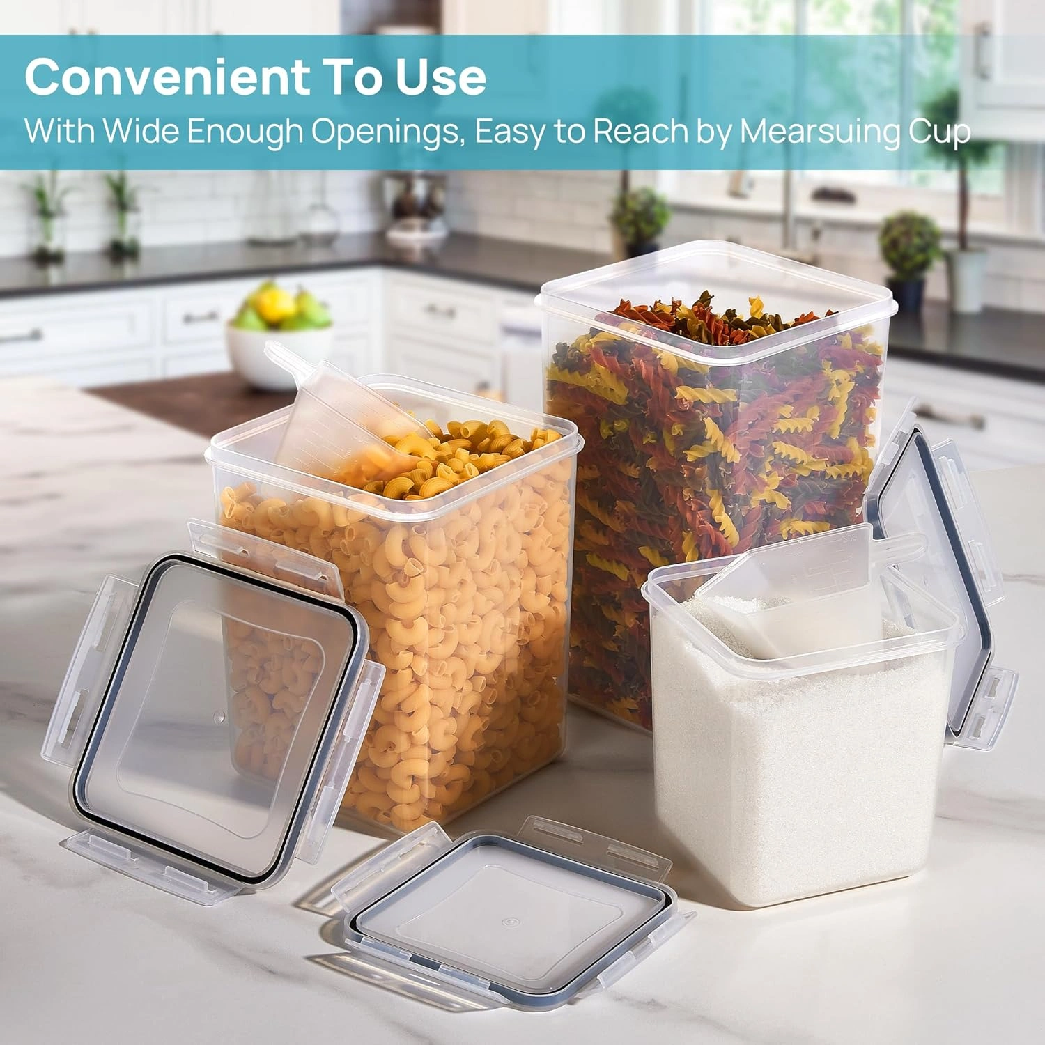 Blitz® - Set 10 Boîtes de Conservation Alimentaires Étanches Et Sans BPA Pour Cuisine & Placards