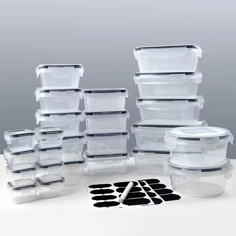 Blitz® - Boîtes de conservation alimentaire 48 pcs Hermétiques Sans BPA Pour Maison et Cuisine (24 Boîtes + 24 Couvercles)