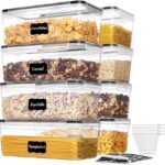 Blitz -Lots de 4 Boîtes de Conservation Alimentaires  Multi Tailles + Étiquettes stylo 25L