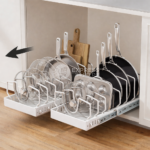 BNBR-12- 4en1 Organisateur Coulissante en INOX avec 8 séparateurs réglables