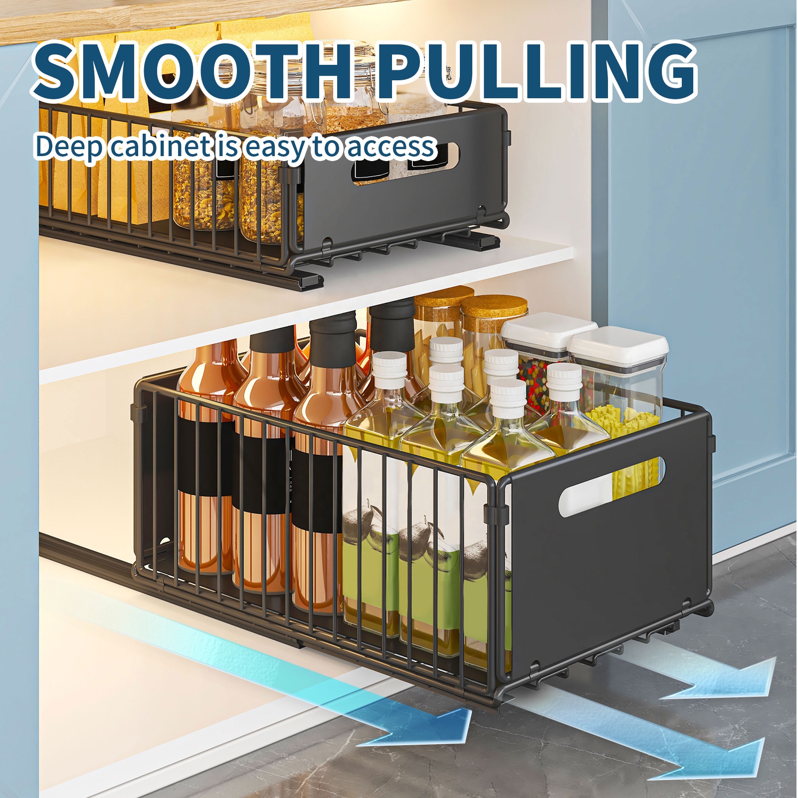 BNBR-5 - 4en1 Organisateur de Placard Coulissant Pliable acier inoxydable grande Capacité