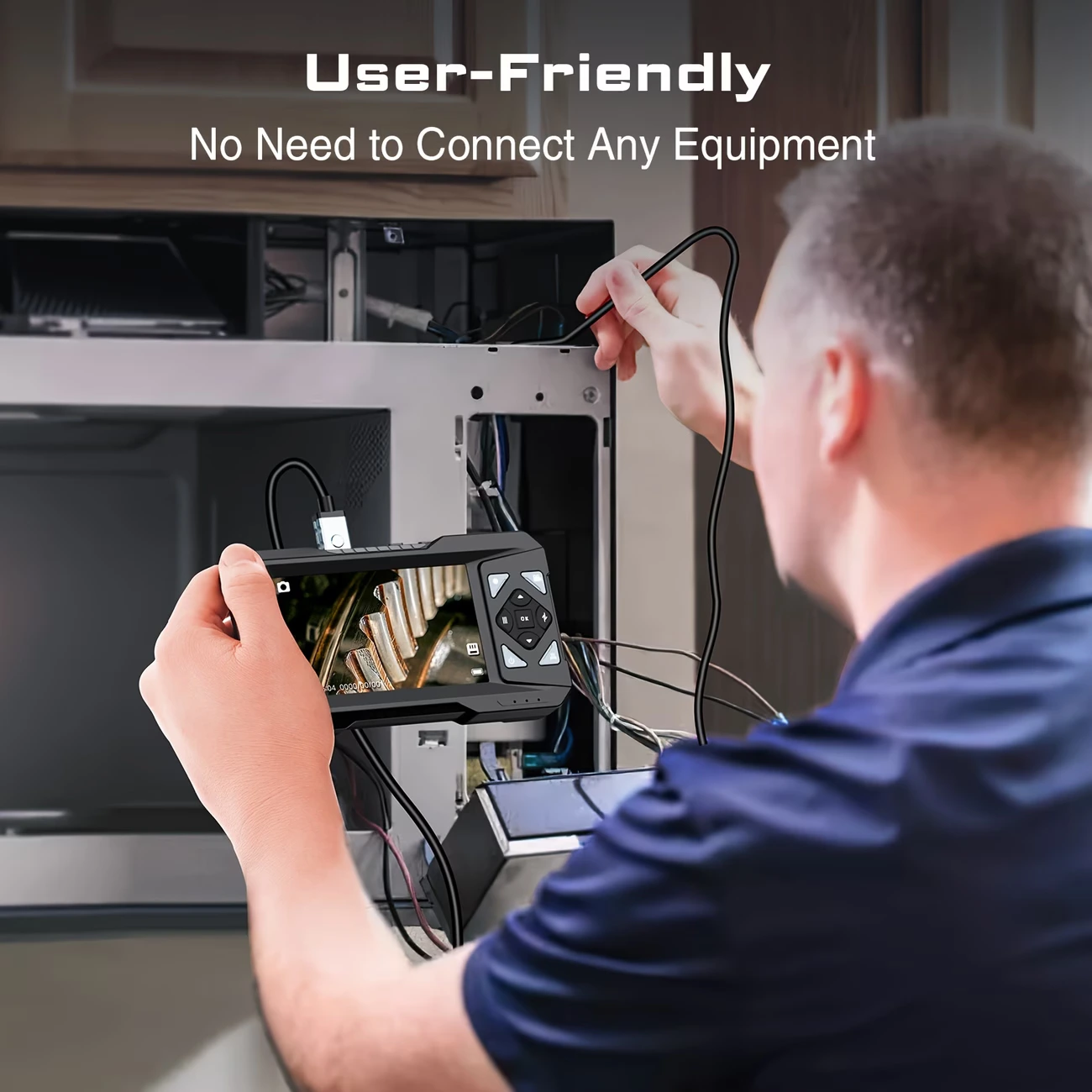 5en1 Caméra Inspection Endoscope ES01 Professionnelle avec écran HD 4.3 pouces