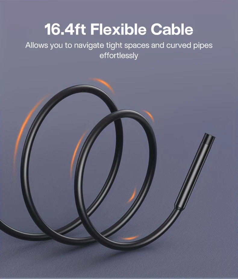 5en1 Caméra Inspection Endoscope ES01 Professionnelle avec écran HD 4.3 pouces