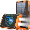 9en1 Power Bank Solaire 16000mAh Étanche Avec LED Ultra-Puissante