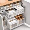 BNBR-5 – 4en1 Organisateur de Placard Coulissant Pliable acier inoxydable grande Capacité