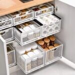 BNBR-5 – 4en1 Organisateur de Placard Coulissant Pliable acier inoxydable grande Capacité