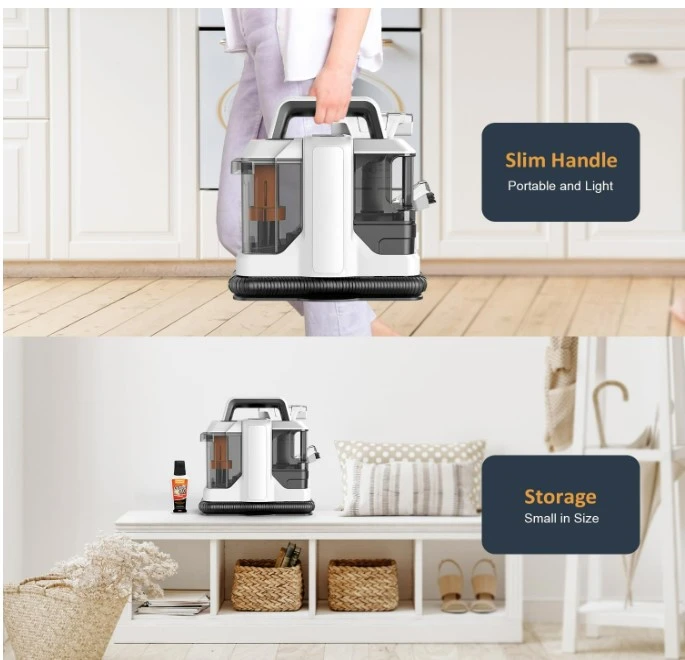 Blitz® - 5en1 Nettoyeur De Taches Portable Professionnel 750W Puissant, Silencieux Pour Canapés Tapis Et Voitures