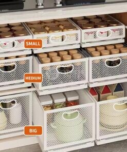 BNBR-5 – 4en1 Organisateur de Placard Coulissant Pliable acier inoxydable grande Capacité