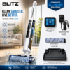 Blitz® 4en1 Aspirateur Intelligent Automatique Sans Fil Robot Laveur Sol Professionnel Puissant, Léger, Silencieux