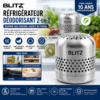 Blitz® -  2en1 Désodorisant Réfrigérateur Longue Durée – Éliminateur d’Odeurs Puissant Multi-Usages