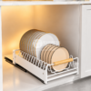 BNBR-1011- 2 Égouttoirs à vaisselle extensible séparateurs réglables tiroir coulissant (quantite 2)