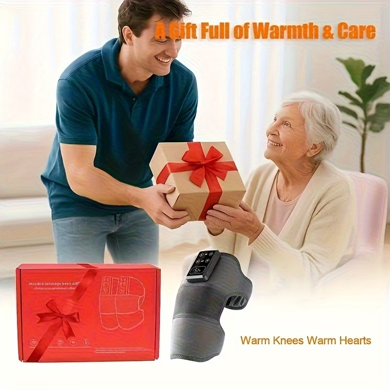 4en1 Masseur Intelligent Sans Fil  – Chauffant & Vibrant pour Soulager les Douleurs Articulaires