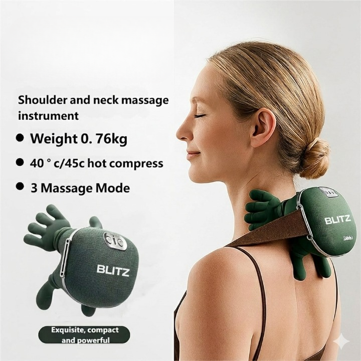Blitz® 6en1 Appareil De Massage Cervical Rechargeable Contre Les Douleurs Au Cou Et Aux épaules